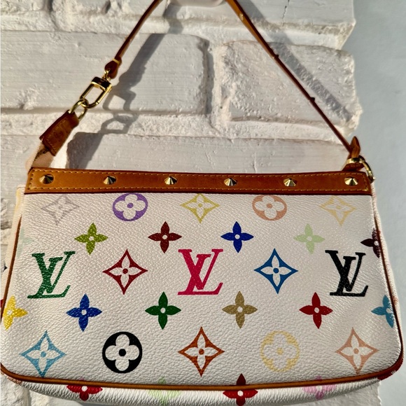 LOUIS VUITTON Monogram multicolor Pochette pouch - Picture 1 of 17